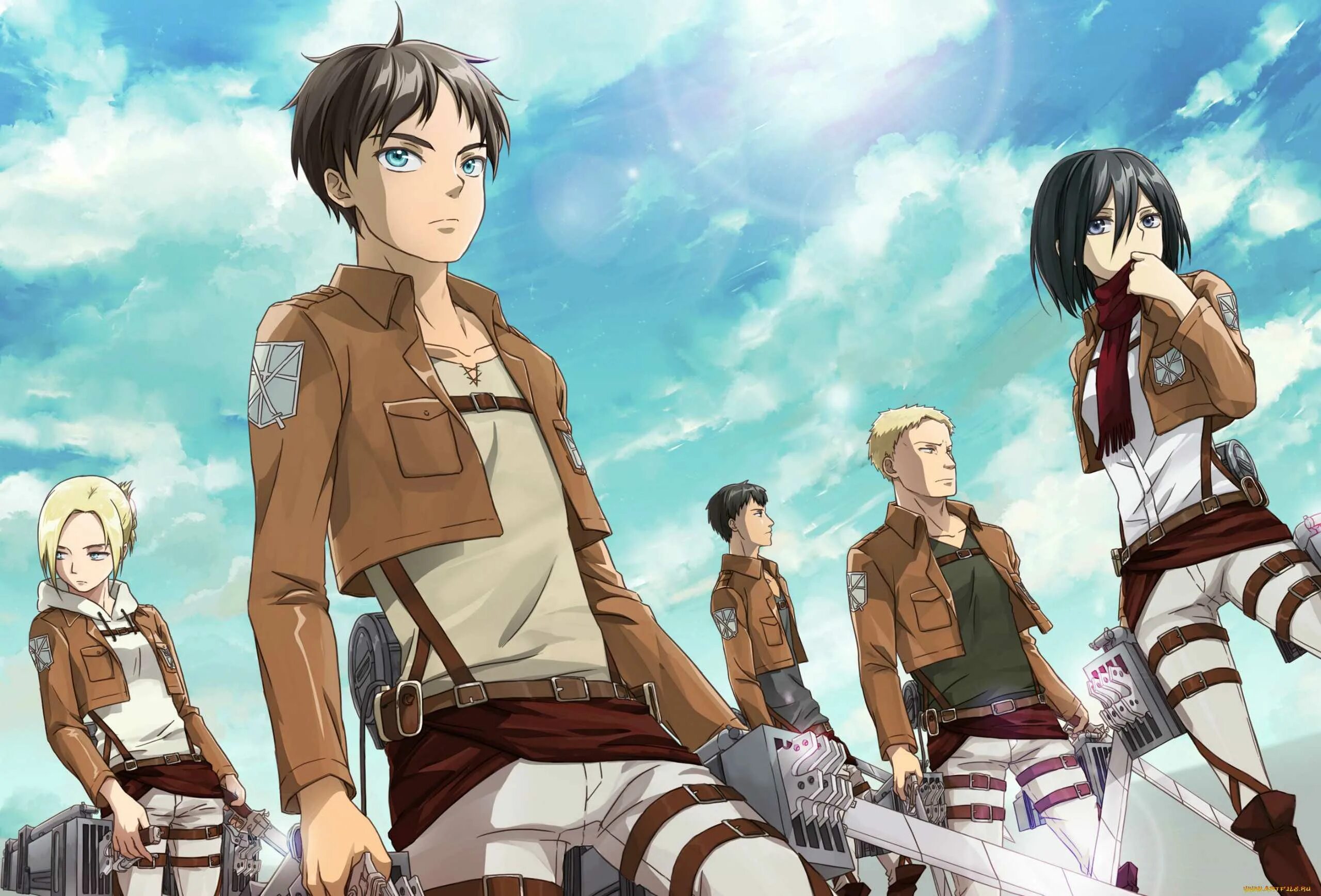 Attack of the titans. Эрен йегер. энни леонхарт и микаса эрен. атака титанов attack on titan. эран егерь и микаса.