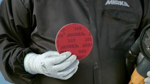 Wipe the surface with a sponge. 