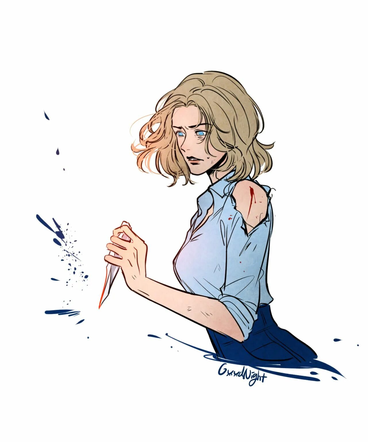 Лори арт. Лори строуд. лори строуд dead by daylight арт.