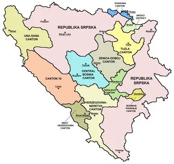 Cantons of the Federation of Bosnia and Herzegovina - Wikipedia