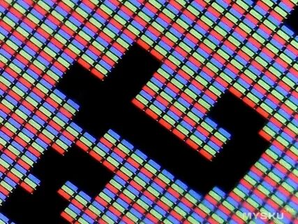 Биты пиксель на мониторе