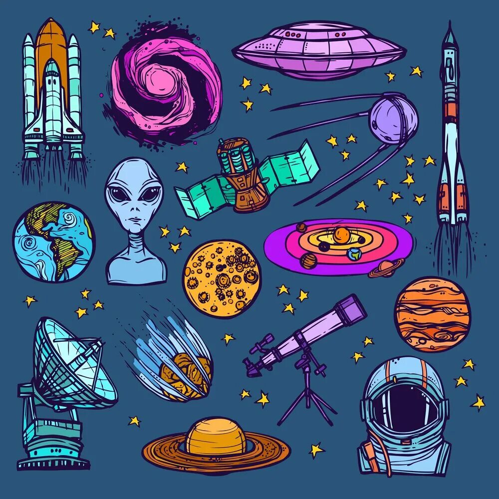 Темы для проекта связанные с космосом Space on Behance