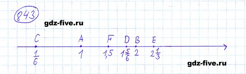 Гдз по математике 6 класс номер 843