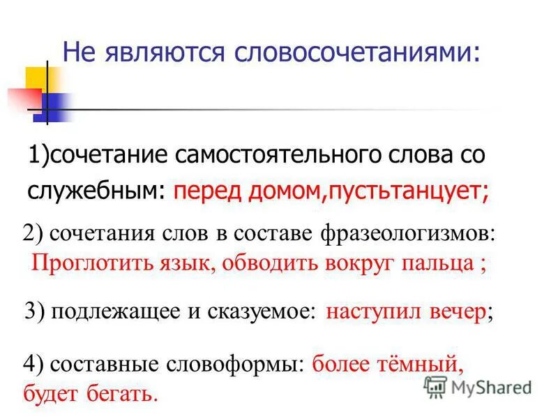 Служит для связи слов словосочетания