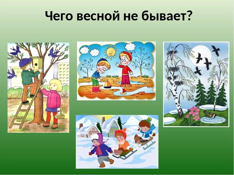 Человек в природе весной тема недели. Детям о весне для дошкольников.