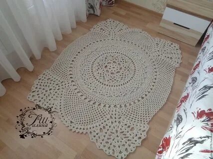 Прямоугольные коврики из шнура