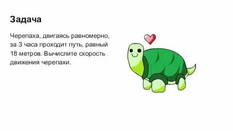 Скорость черепахи в час в метрах