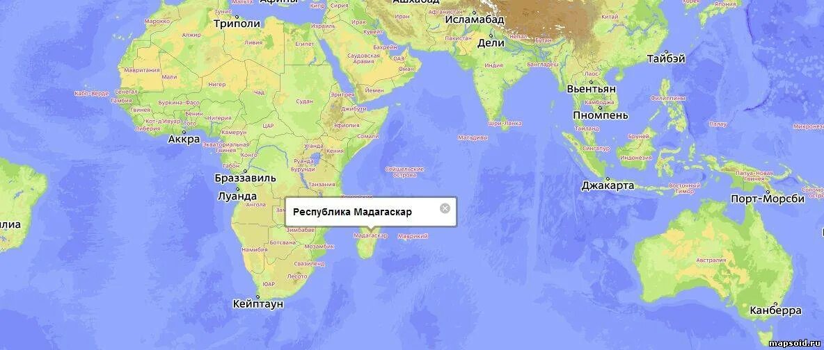 Где остров мадагаскар. Мадагаскар остров расположение на карте.