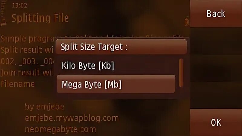 Size mb