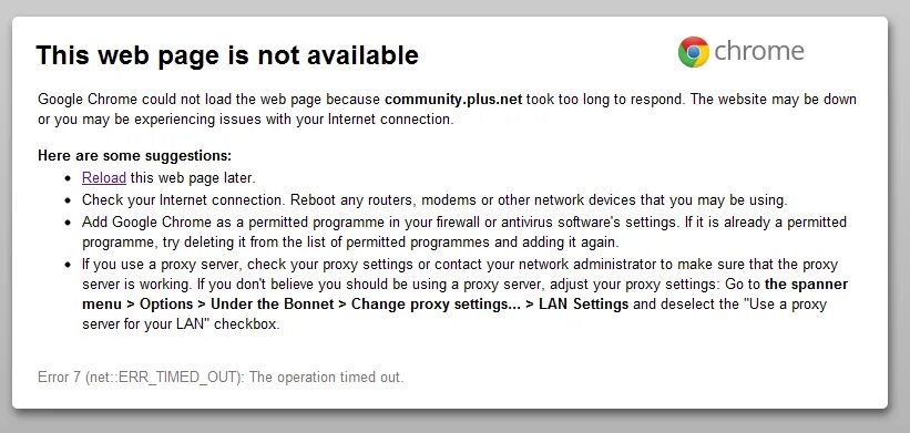 Check your proxy settings. Connection_reset , -101. Net::err_connection_reset. Connection attempt has timed out. Connection_timed_out , -118.