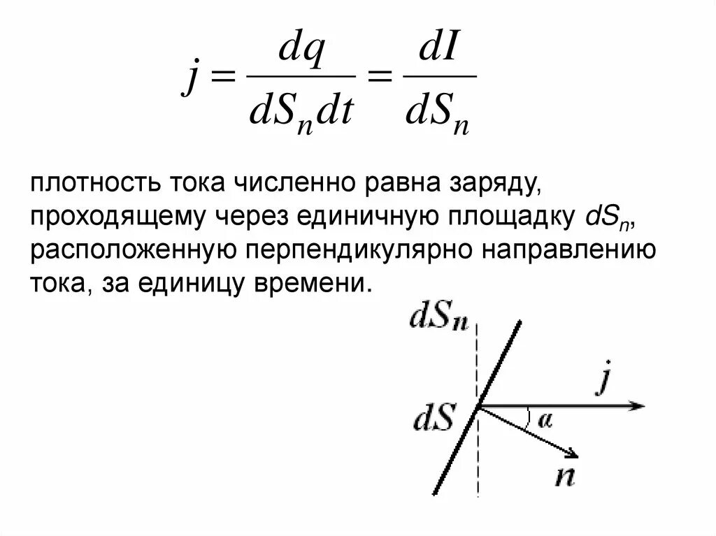 Сила и плотность электрического тока. Плотность тока определяется формулой. Плотность тока в проводнике формула. Плотность тока Векторная. Сила и плотность тока.