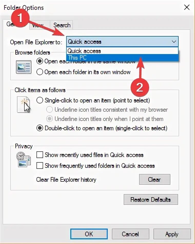Enable quick. Enable quick
