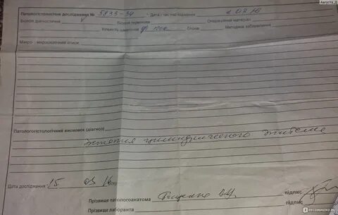 Выделения после биопсии