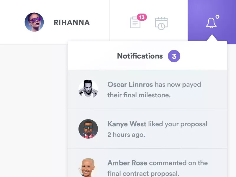 Notification ui