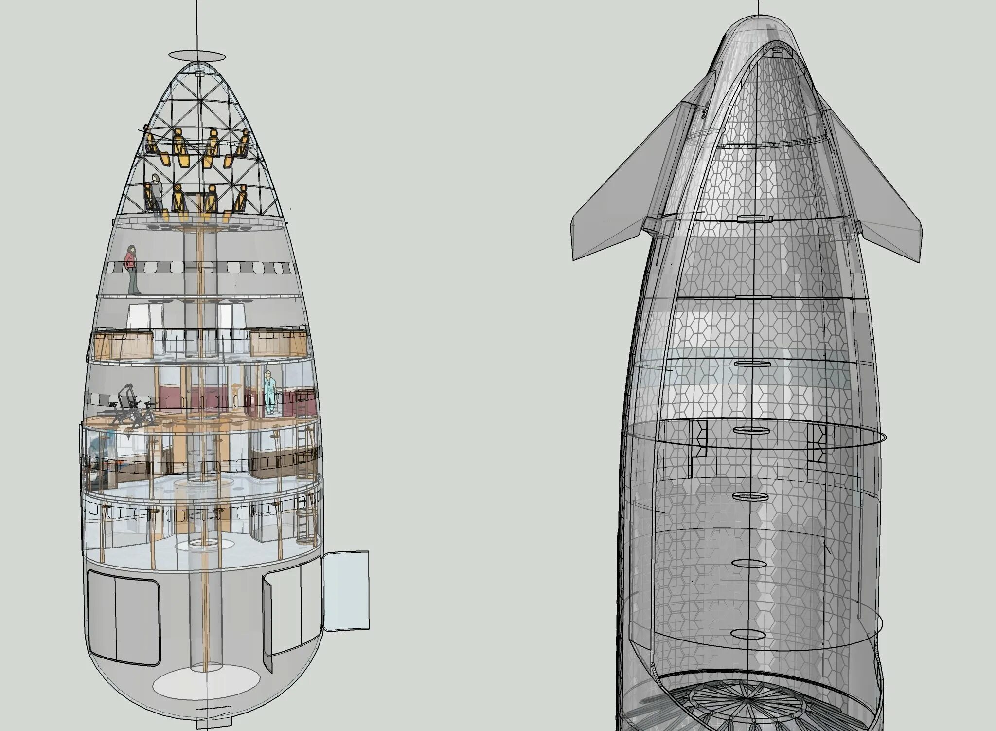 Корабль прототип. Космический корабль SPACEX Starship. Космический корабль клипер 2.