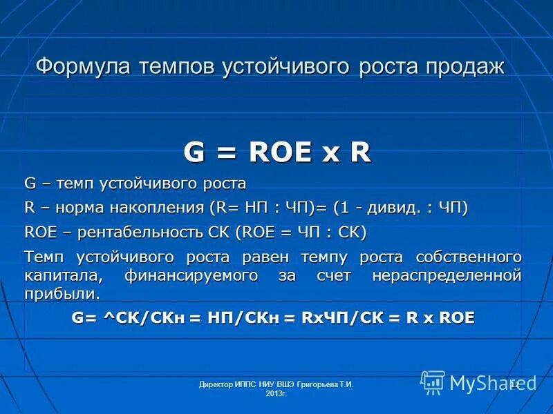 Рентабельность roe