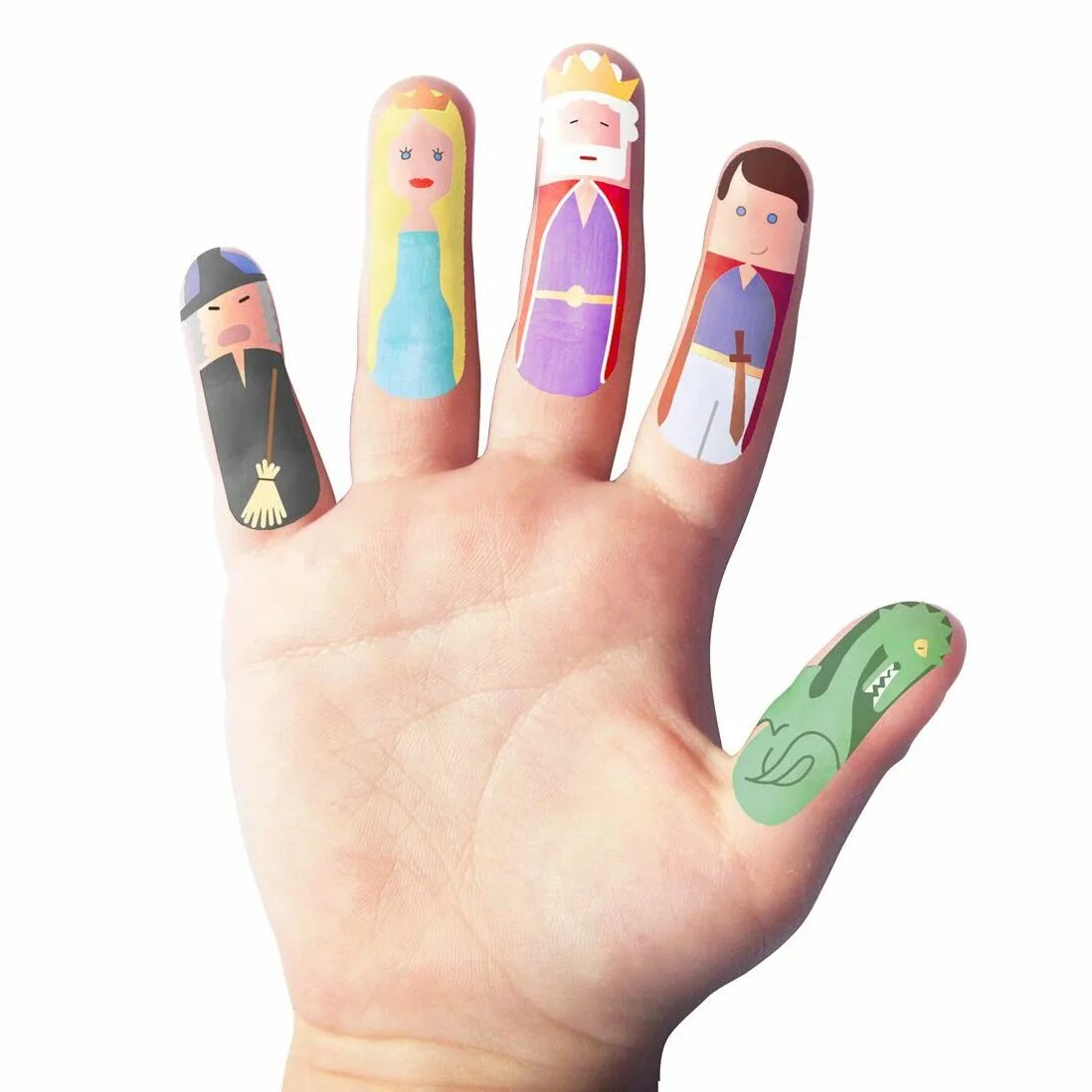 Цветные пальчики. Куклы на пальцы. Кукла на пальчик. Сказочные пальцы.