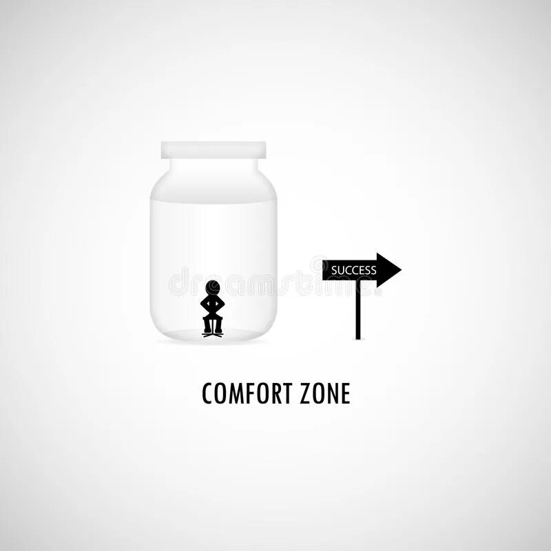 Comfort Zone graphic Design. Вне зоны комфорта