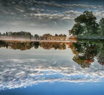 Красивые отражения в воде