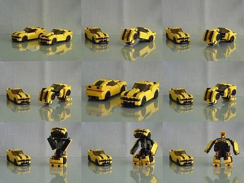 "Bumblebee" Camaro (6-Wide SC Minifig Scale) Cool lego creations, Minifig, Lego 
