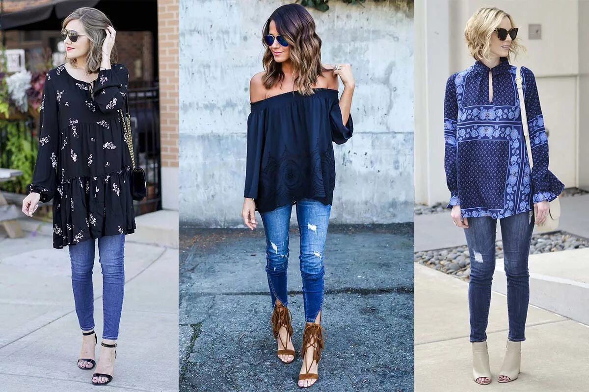 образы с туникой. туника с джинсами. туника с джинсами. джинсы с туникой. девушка в тунике и джинсах.
