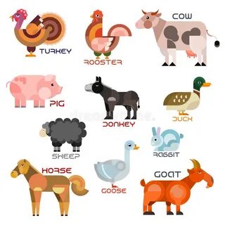 There is pigs cows and sheep
