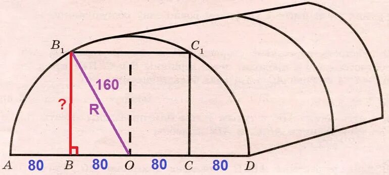 Найдите высоту теплицы. Теплицы ОГЭ. Математика теплицы. Найдите высоту входа в теплицу.