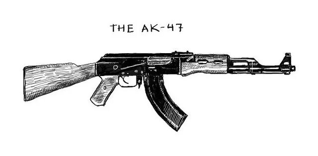 Автомат ак 47 вектор. Ак 47 эскиз. Эскиз тату ак. Автомат рисунок. Ак 47 стикер.