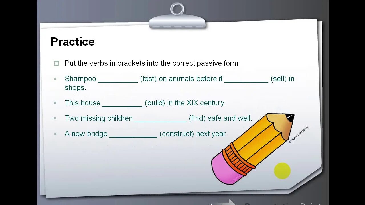 Put the verb into correct passive form. Put the verbs in Brackets in the Passive. Correct Passive form. Put the verbs in Brackets into Passive Voice. The Passive put the verbs in Brackets into the correct Passive form..