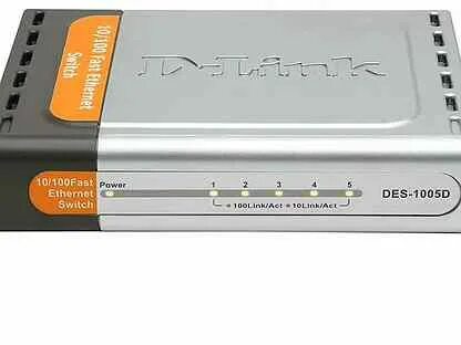 Коммутатор d link des 1005d