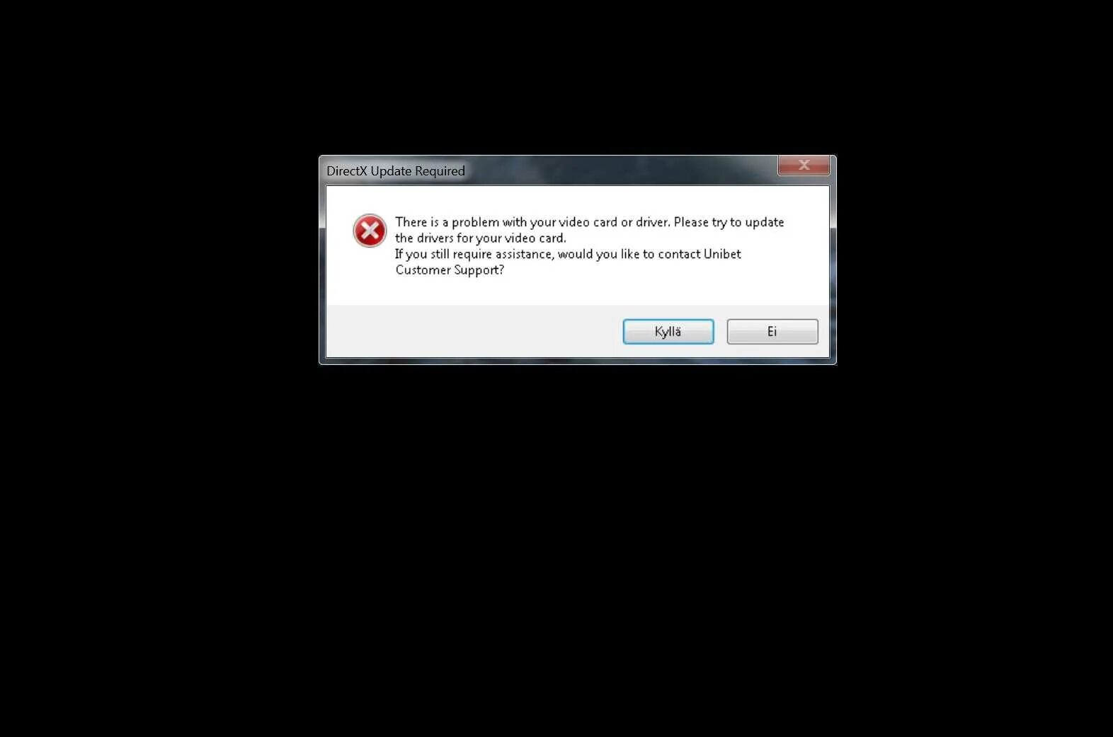 Failed to pre process