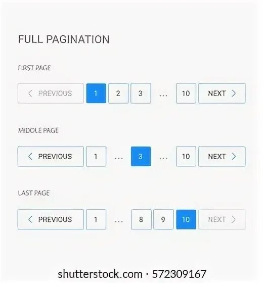 Page pagination. Page pagination