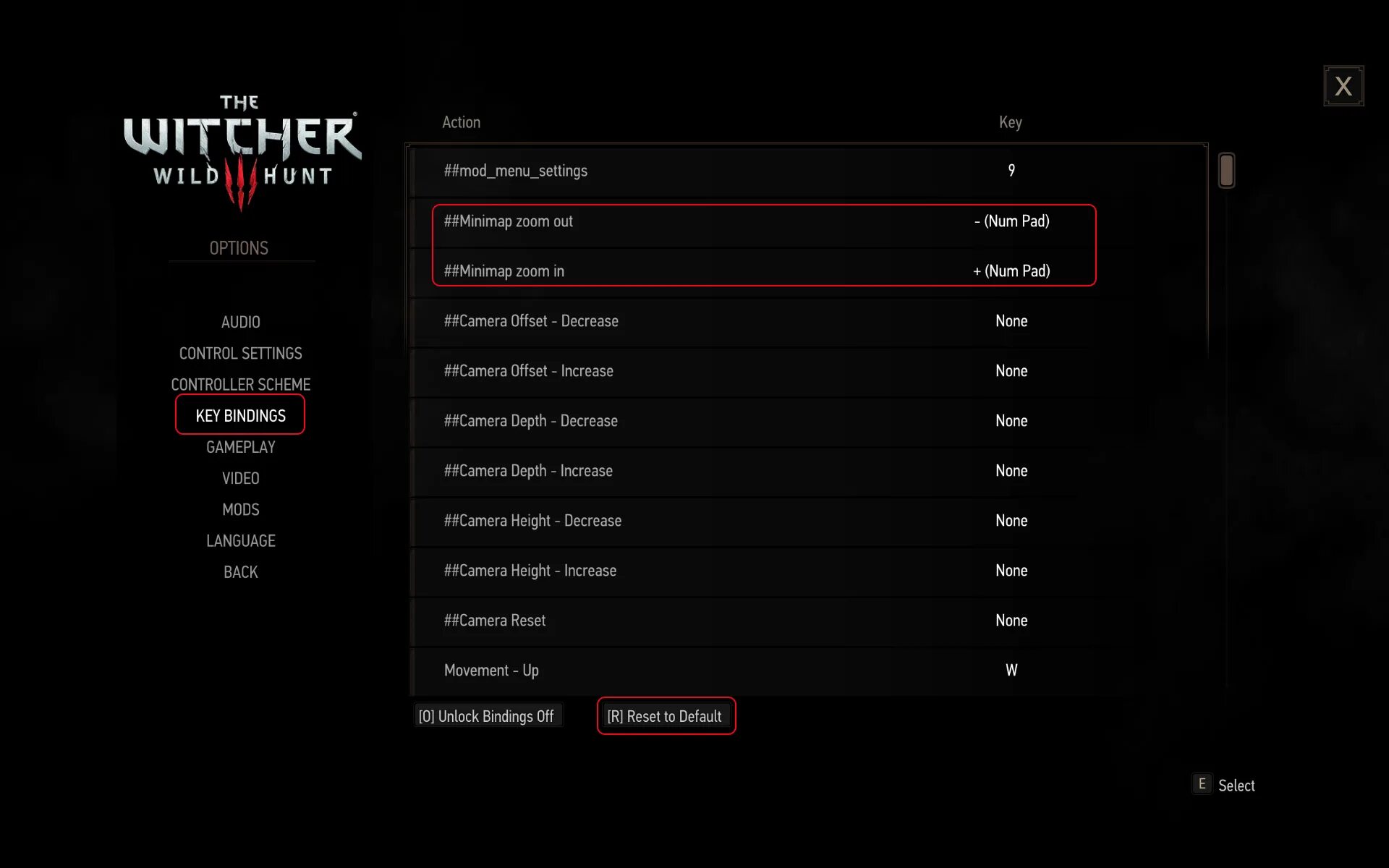 Witcher 3 settings. Моды в меню ведьмак 3. witcher 3 minimap. the witcher 3 input settings.