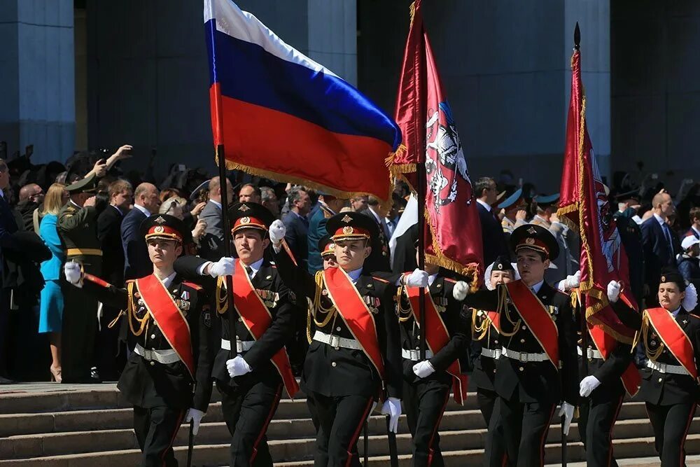 Парад кадетского движения на Поклонной горе. Московский парад кадет на Поклонной горе. Кадетское движение в Москве. Кадеты Москвы.