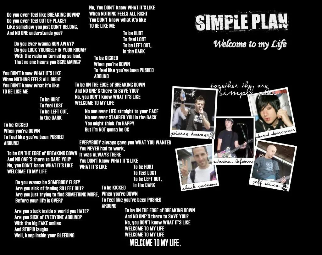 Simple plan перевод. Simple Plan Welcome to my Life. Песня Welcome to my Life simple Plan. Perfect simple Plan текст. Simple Plan Ruin my Life.