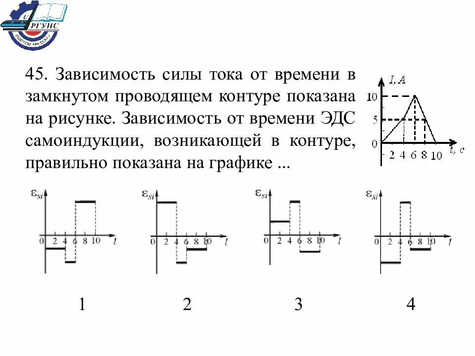 График эдс индукции от времени. В замкнутом проводящем контуре возникает индукционный ток. зависимость эдс самоиндукции от силы тока. зависимость индукционного тока от времени. зависимость силы тока от времени в электромагнитном контуре..