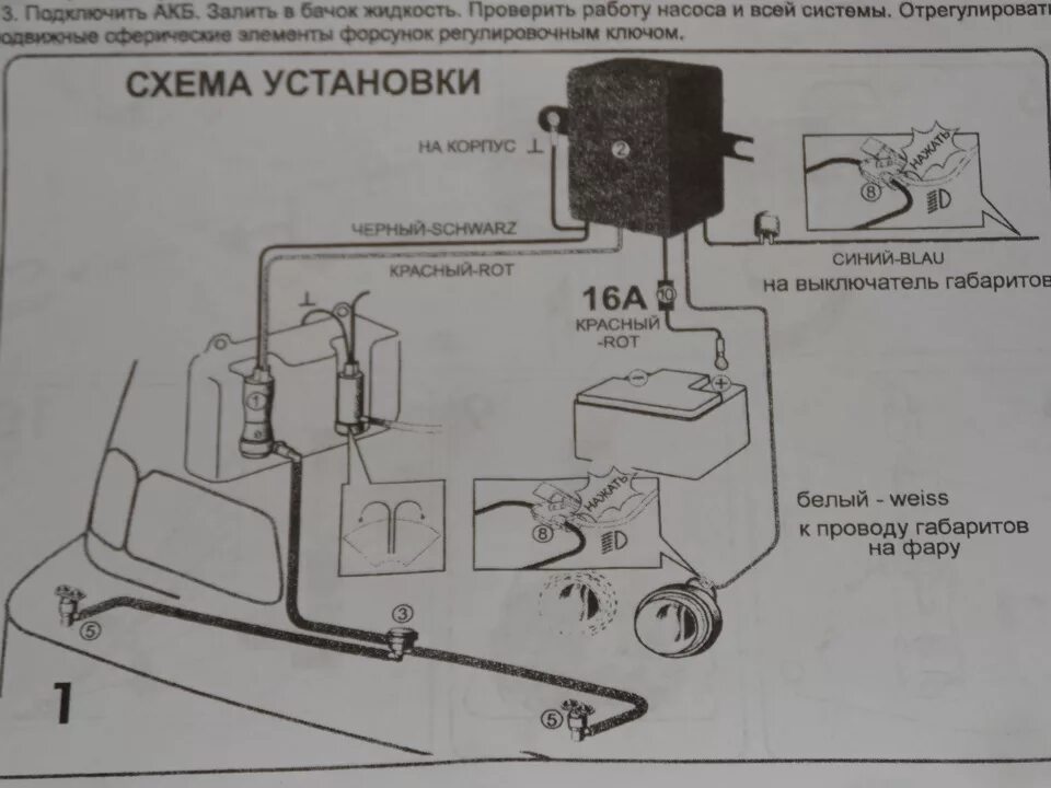 Стационарный струйный омыватель фар Hella - Lada 2115, 1,5 л, 2006 года тюнинг D