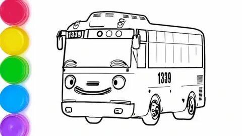 Раскраски для детей 3 года автобус