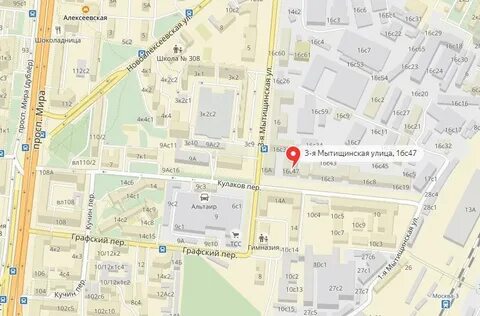 Карта москвы алексеевская