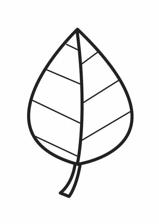 Large Leaf Template Leaf template, Paper flower patterns, Leaves template free p