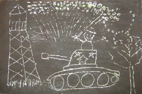 Нетрадиционное рисование 9 мая