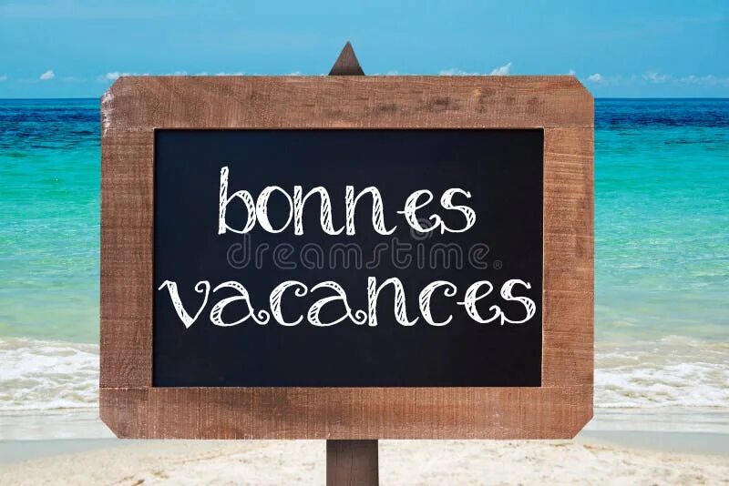 Bonnes vacances картинки. Holiday написал