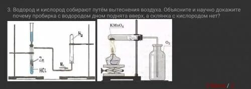 Кислород собирают путем вытеснения. Вытеснение водорода. Собирание водорода методом вытеснения воздуха. Водород в пробирке. Полученный водород можно собрать