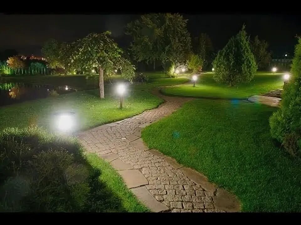 Освещение на участке. Декоративная подсветка участка. Освещение на участке. Декоративная подсветка сада. Подсветка шаговых дорожек.