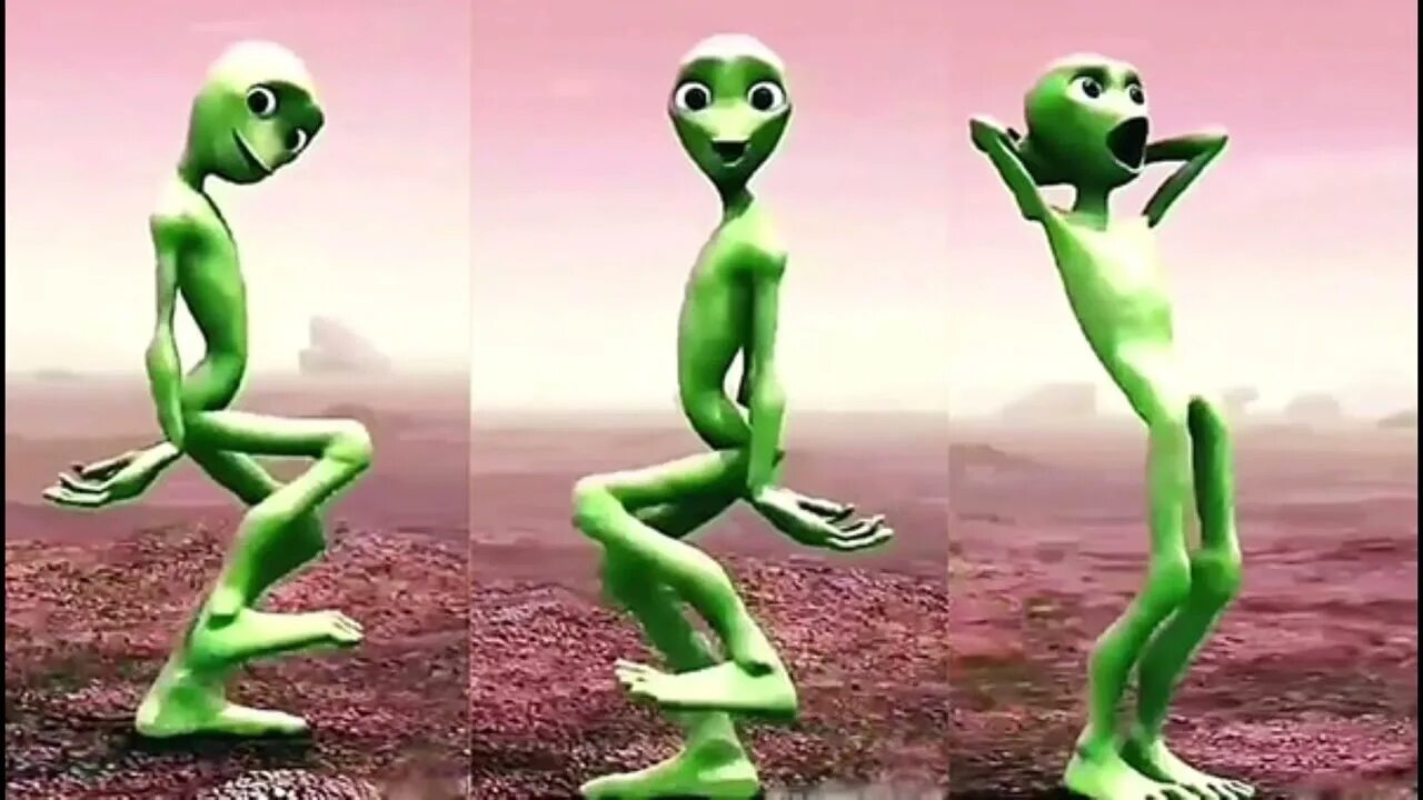 Пришелец Dame tu Cosita. Зеленые человечки. Смешной инопланетянин.