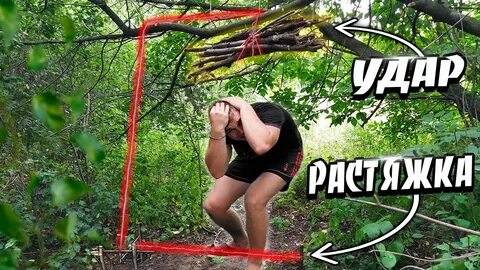 Растяжка в лесу с гранатой