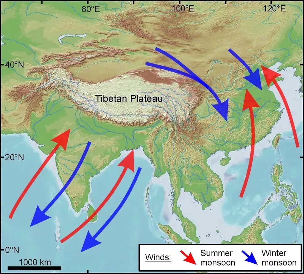 Как дуют муссоны. Муссоны в Азии. Карта муссонов Азии. Муссоны Евразии. Муссоны на карте.