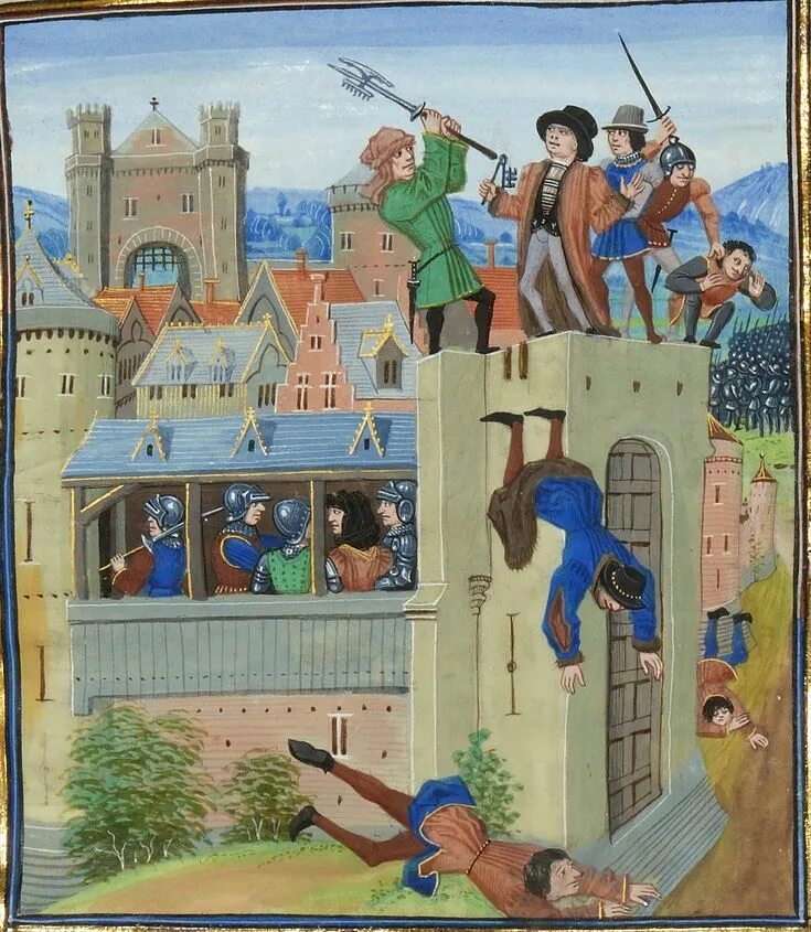 Матушка дофина 8 букв. Парижское восстание 1356-1358. Миниатюры из хроники жана Фруассара.