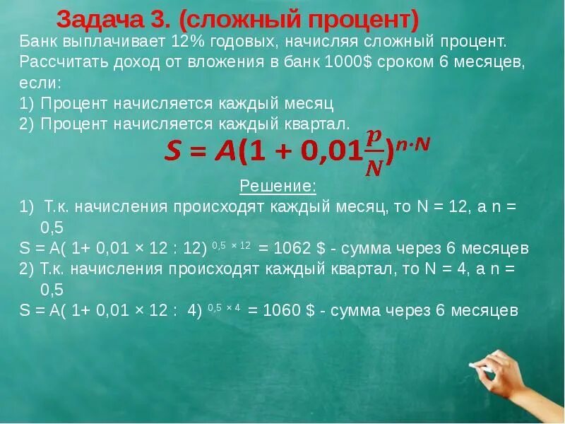 Сложные проценты ежегодно. Задачи на сложные проценты. Сложный процент. Сложные проценты задача сложная. Сложный процент в банке.