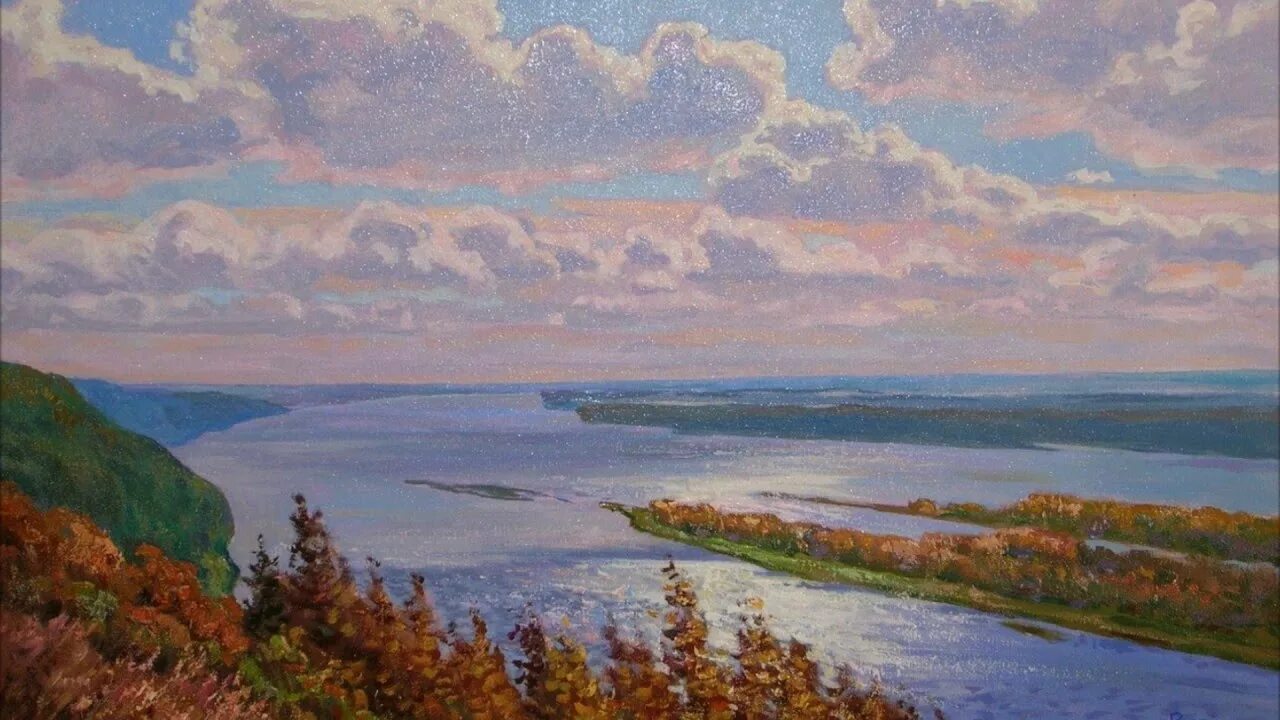 Картины волги. Репин Жигулевские горы. Волга жигулевских гор Левитан. Жигулевские горы самарских художников. Река Волга картина.